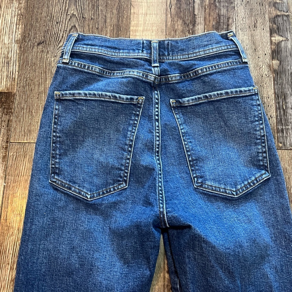 Agolde Roxanne Super High Rise Skinny Dark Wash Size 25 - Picture 7 of 7